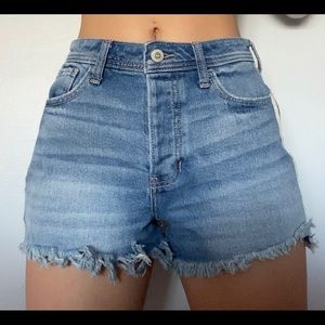Hollister high rise jean shorts